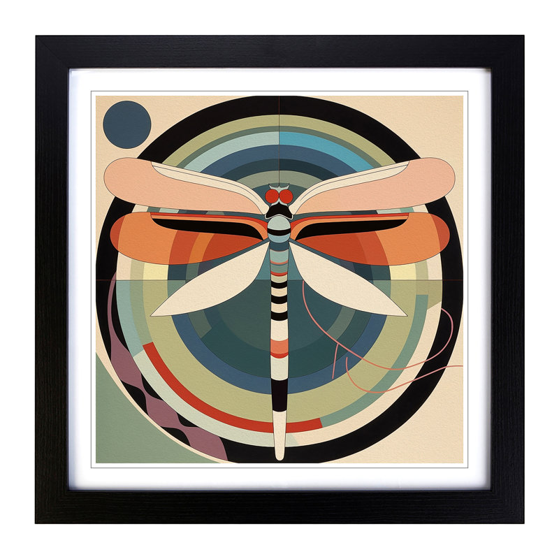 Single Picture Frame Print on Wood, Black