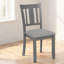 Ensemble de 4 chaises d'appoint rembourrées en lin gris froid avec siège rembourré, structure en bois d'hévéa de 36 po de hauteur pour la cuisine ou le salon