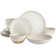 Gibson Elite 16 Piece Dreamweaver Double Bowl Terracotta Reactive Dinnerware Set