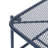 13.03"H Outdoor Side Table In Navy Blue Iron, Featuring Mesh Top And Modern Sled Base With T Frame For Use, Made Of Iron-448088966