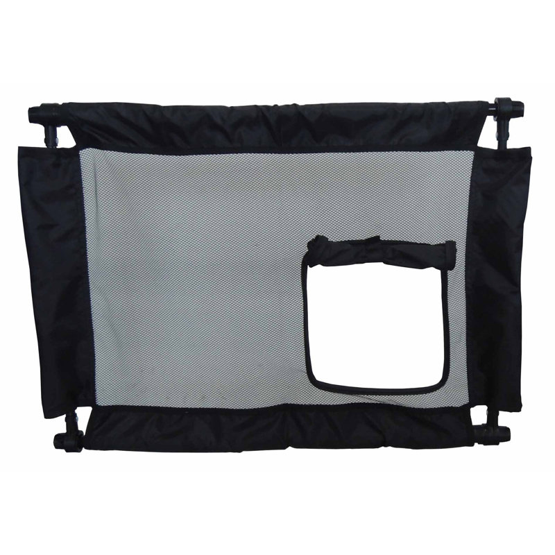 Barrière pour chien pliable et réglable, Noir
