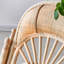 Chaise berçante manuelle en rotin naturel