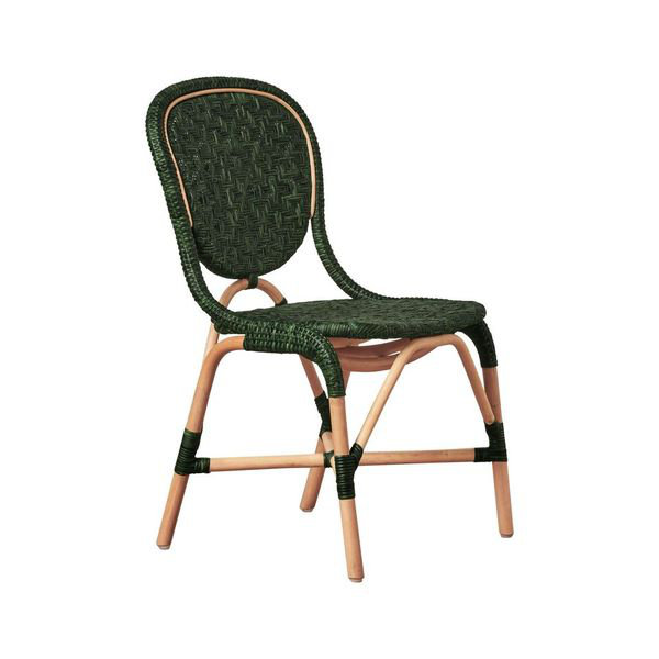 Portofino Dining Chair, Green, Natural