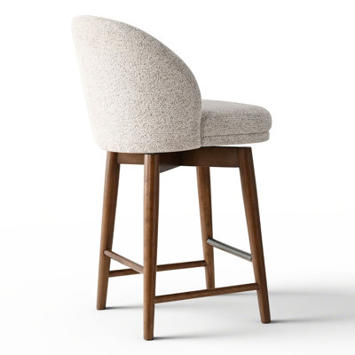Tabouret de comptoir pivotant rembourré