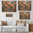 Colourful Earth Colours Tiles VI - Boho Mosaic On Wood Print-538824999