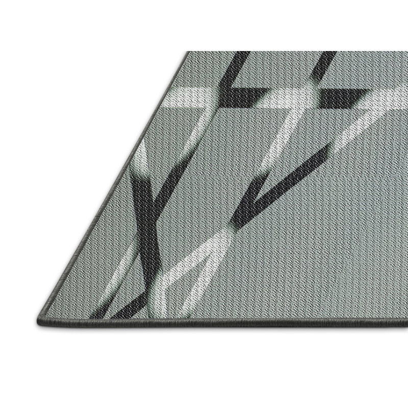 Tapis gris Power Loom, Rectangle 2 pi x 4 pi