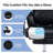 Ergonomic Massage Executive office chair, Vibration & Heat Office Chair for Heavy People, Reclining Desk Office Chair with Retractable Footrest