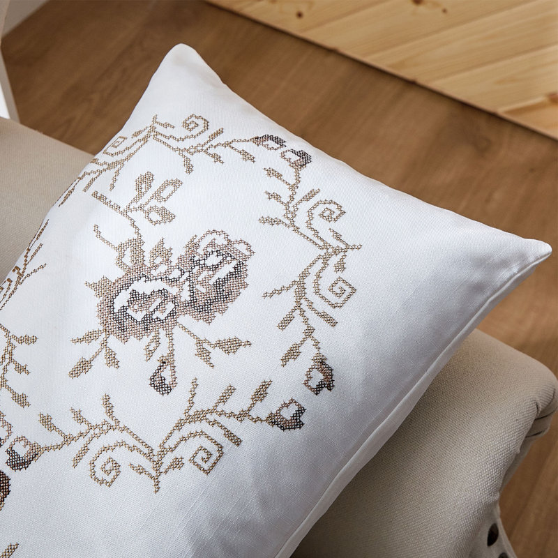 Housse de coussin Rose, Taupe