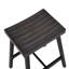 Tabouret de bar en bois massif sans dossier, tabouret de selle avec repose-pieds d'une hauteur de 26 po-612041687-611840983