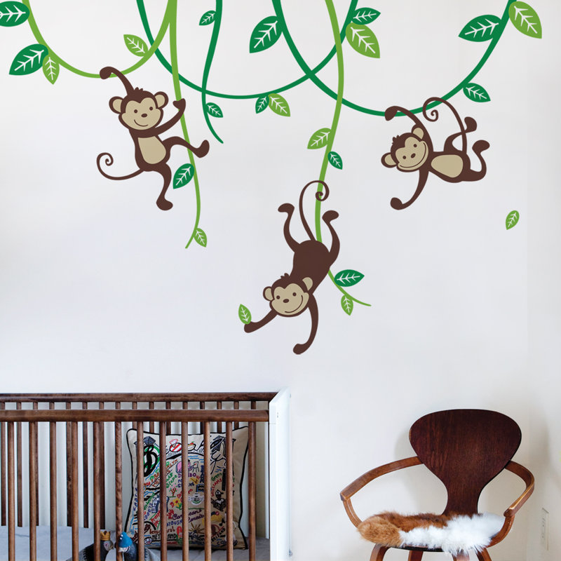 Animals Non-Wall Damaging Accent, Yellow Green/Dark Green