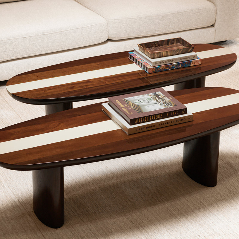Coffee Table Jenson Mahogany Wood High Gloss