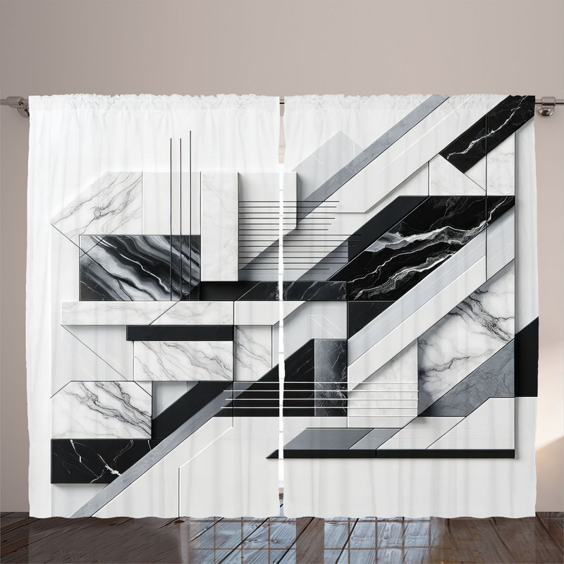 Semi Sheer Curtain Pair, 54'' W x 108'' L