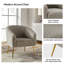 Fauteuil demi-tonneau en polyester 27,5 po Audwin-1697407189