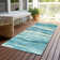 Machine Washable Indoor/Outdoor Christain ACN1251 Turquoise Rug