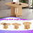 Solid Wood Round Dining Table With Extendable Top For Home Dining-1825344011