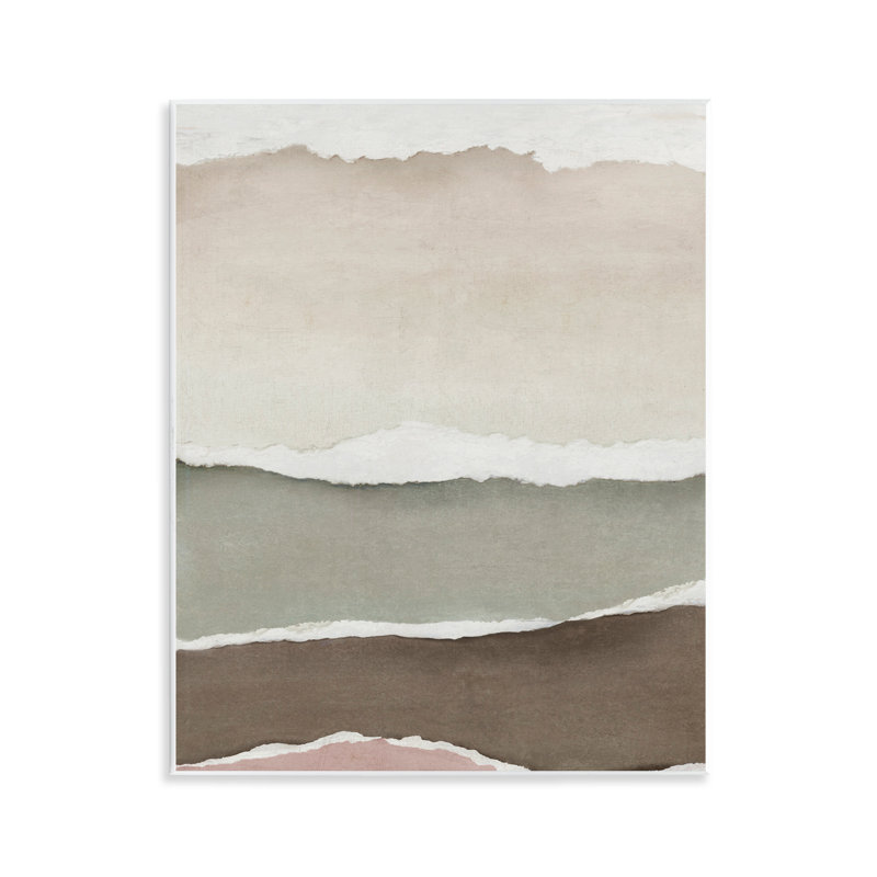 «Layered Torn Edges Illusion», plaque murale par Emma Peal