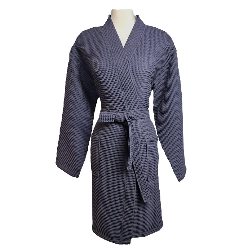 Boucles de peignoir kimono Brenna, L / XL, Gris foncé