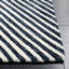Tapis en laine / coton touffeté à la main à motif géométrique bleu / ivoire Jorga-713001545