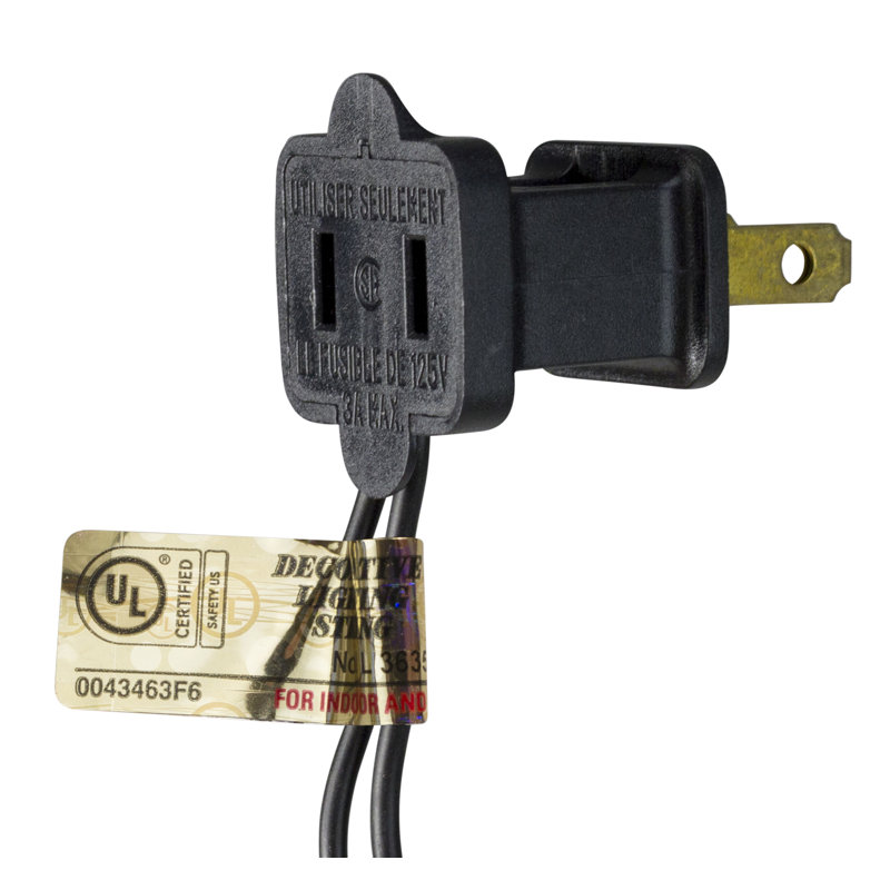Ensemble de 10 lumières globes pour patio G50 - fil noir 9 pi