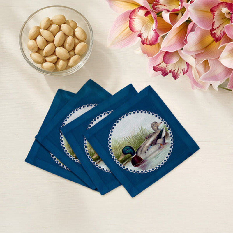 Square Napkins, Blue