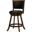 Tabourets pivotants châtaignier et noirs (2 unités). Siège et dossier pour plus de confort. Rembourré Ensemble de 2 tables à îlot de cuisine en bois avec fonction, confortable, avec l 19,77 po x P 17,5 po Suits-118085434
