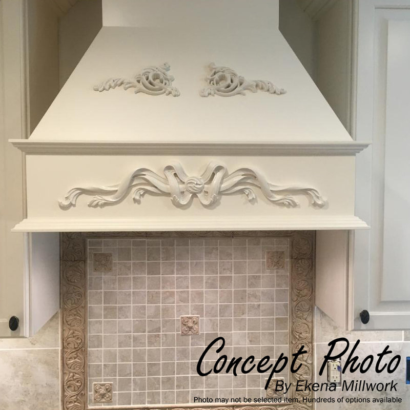 Versailles 12.38'' H x 4.75'' W x 0.88'' D Urethane Onlay Scroll