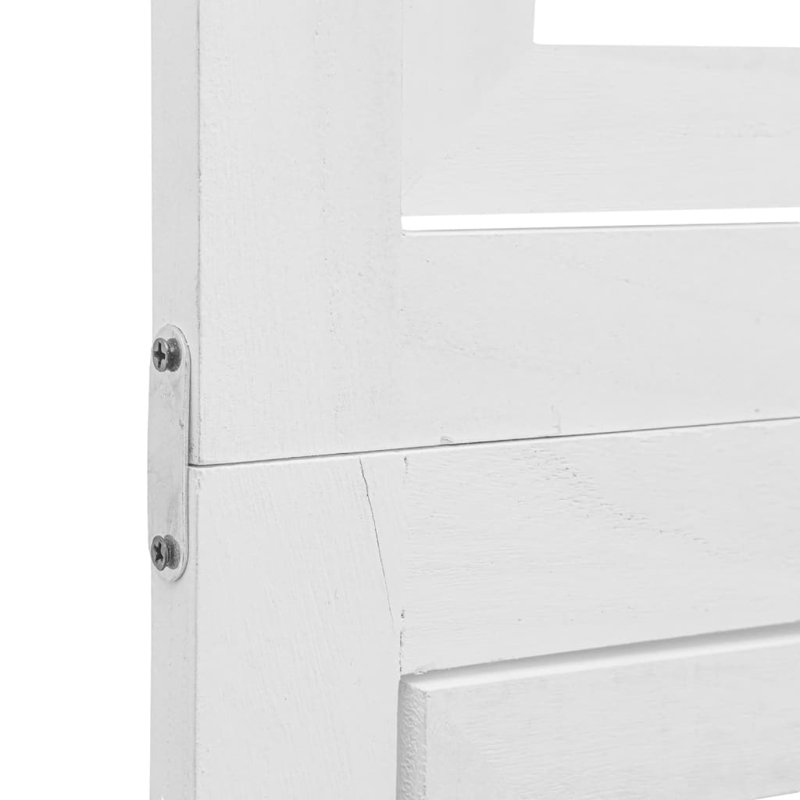 Scottsville 145cm W 4 - Panel Solid Wood Folding Room Divider, 220cm H x 145cm W
