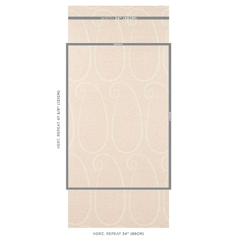 Papier peint sisal Ambala, Rougir