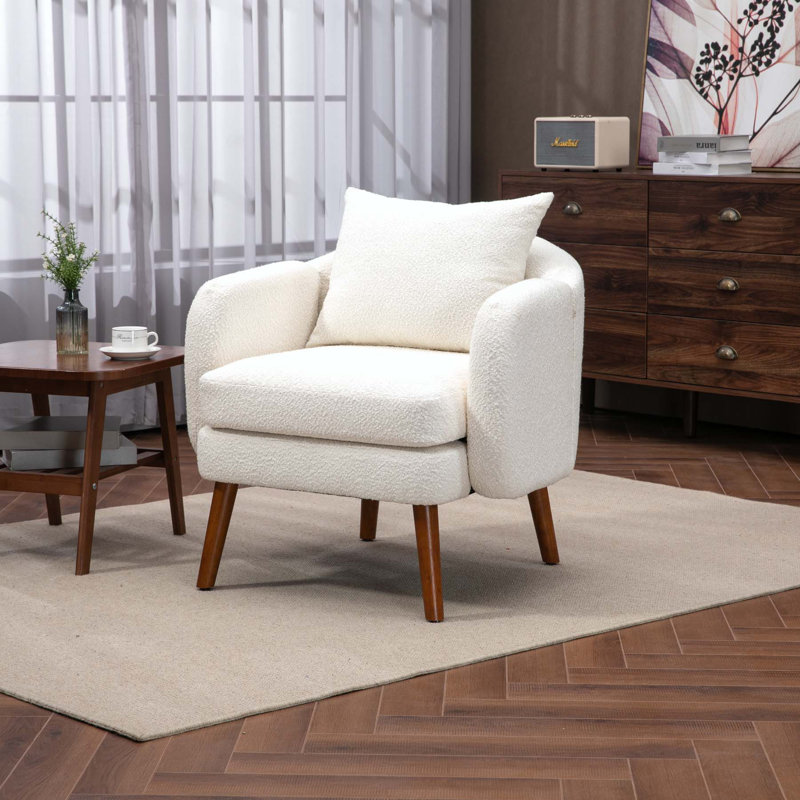 Fauteuil Keiden, Beige Boucle