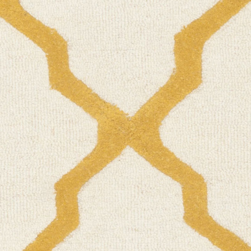 Darbonne Geometric Wool Hand Woven Area Rug, Runner 76 x 244 cm