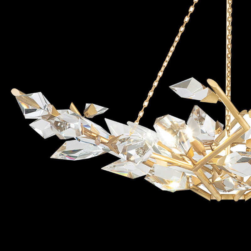 Lustre rond 46,5 po Foret, Doré