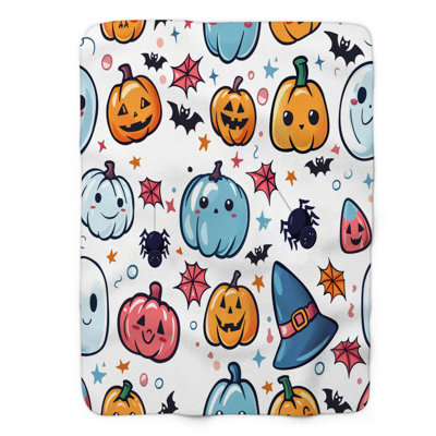 Sweet Scares - couverture en sherpa de qualité supérieure 1 pièce