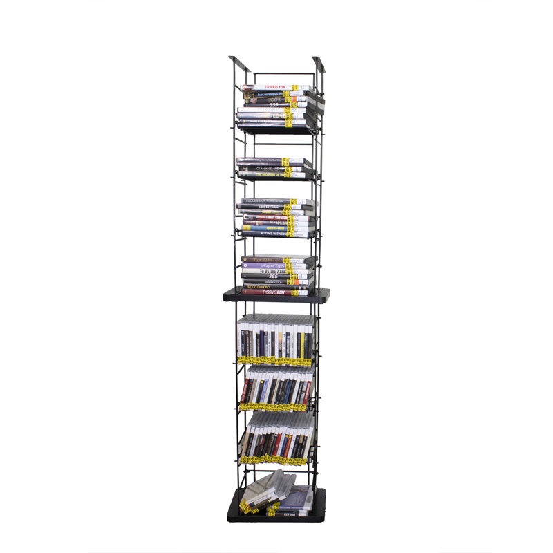 Rebrilliant CD Tower Media Rack DVD Organizer Video Game Blu Ray 