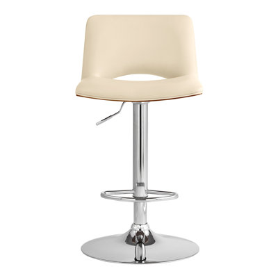 Swivel Upholstered Adjustable Height Counter Stool