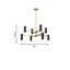 Lustre à huit lumières Zentro-125544886-125544887