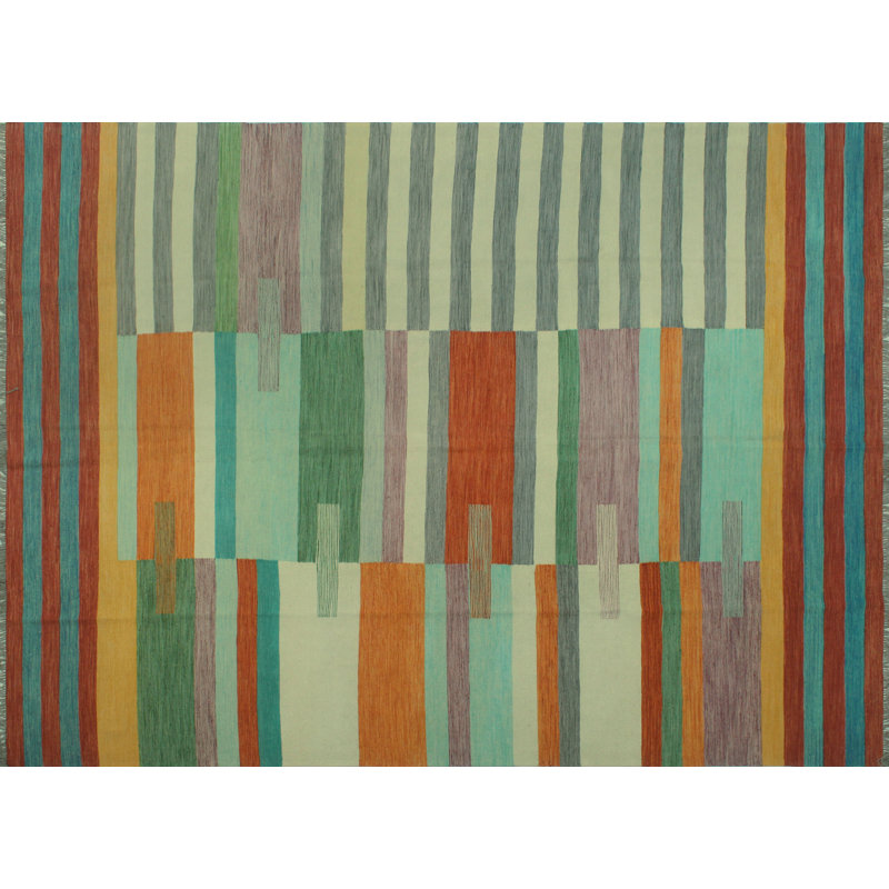 Caileon Wool Striped Indoor Rug