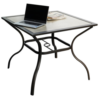 Table de bar d'extérieur carrée L 35 po x l 35 po interne