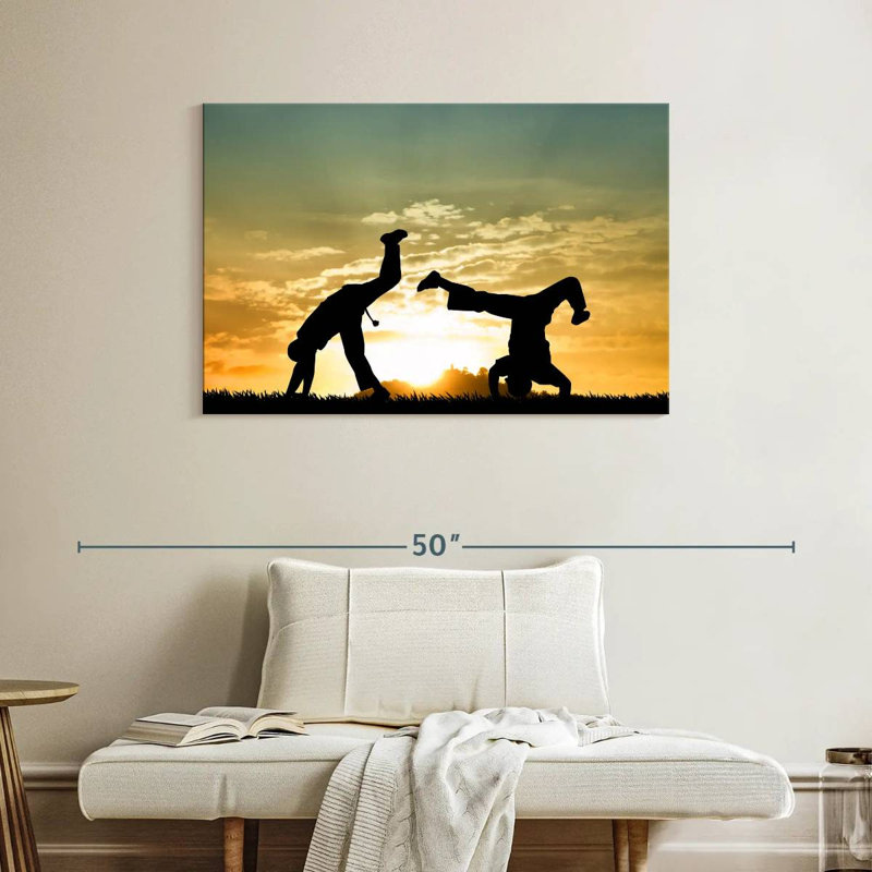 Capoeira au crépuscule, H 26 po x l 39 po