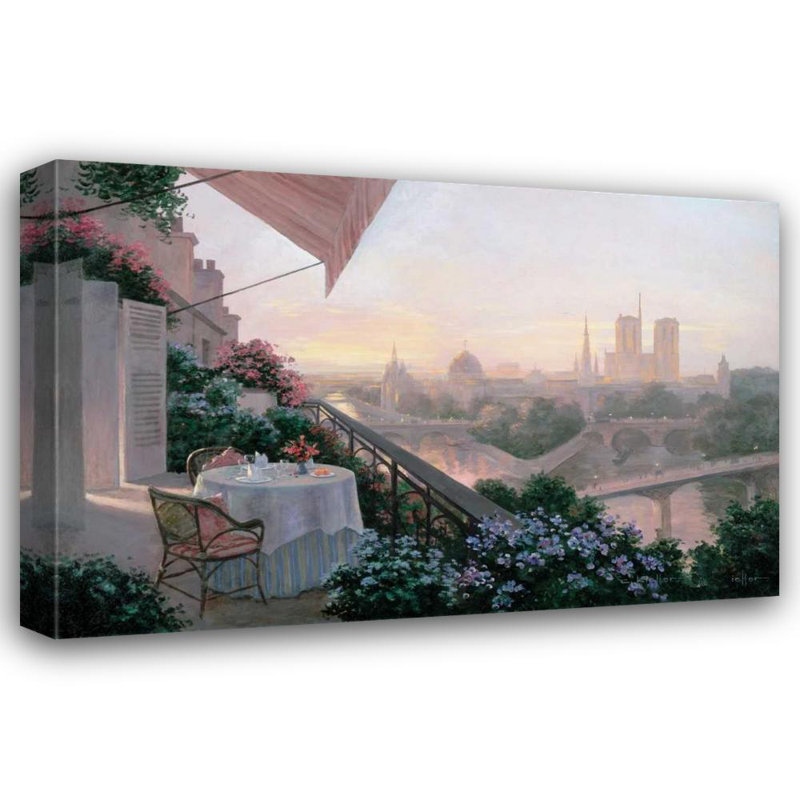 Lark Manor Kieffer, Christa Gallery Wrapped Canvas Art Titled: Dinner For Two, 33" H x 48" W