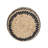Woven Basket in Handwoven Cattail and Paper Fibers with Pattern and