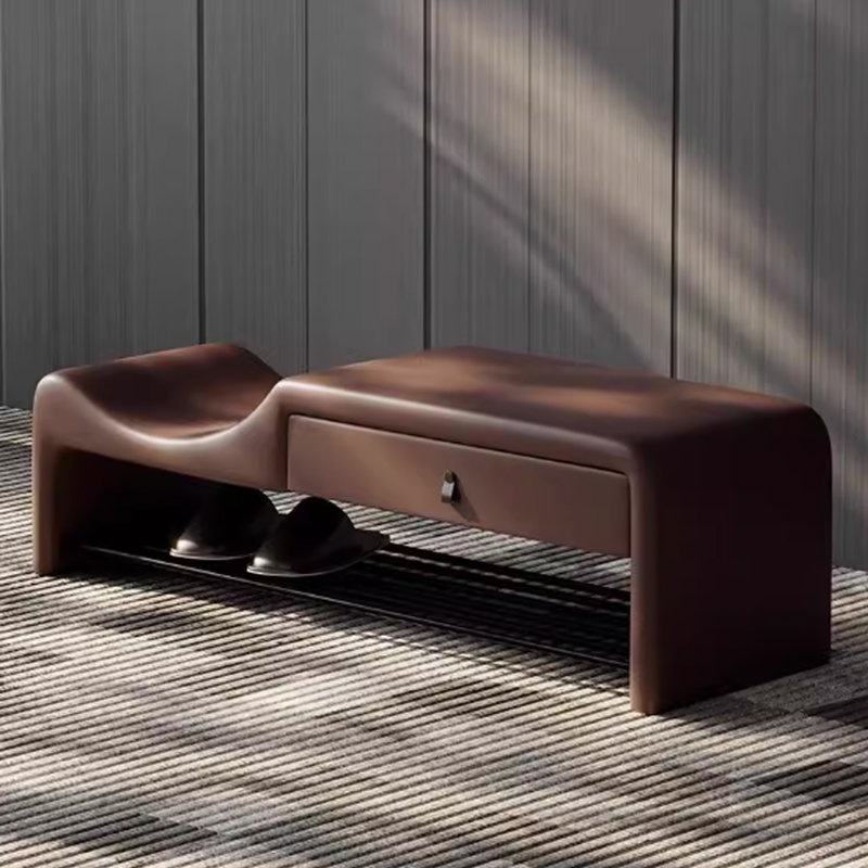 Simple Home Shoe Stool, Coffee