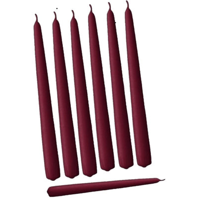 12 chandelles coniques non parfumées 12 pièces
