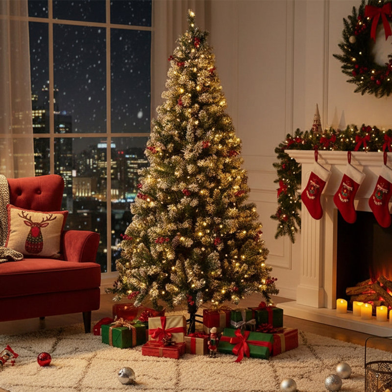 Artificial Pine Christmas Tree, 3.1' H