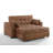Kridia 77'' Faux Leather Reclining Sleeper Sofa-1970477576-1970477572