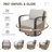 Patio Wicker Swivel Rocking Chairs with Cushions (Set of 2)-102336892