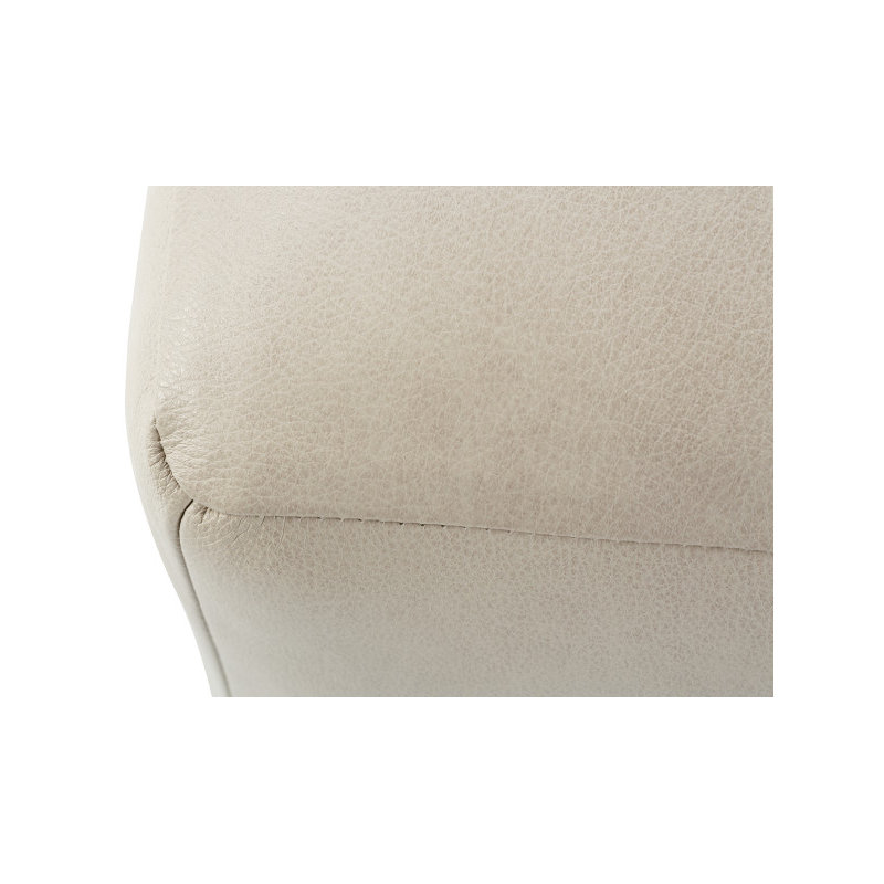 Macon Leather Ottoman, Putty (KL207-75)