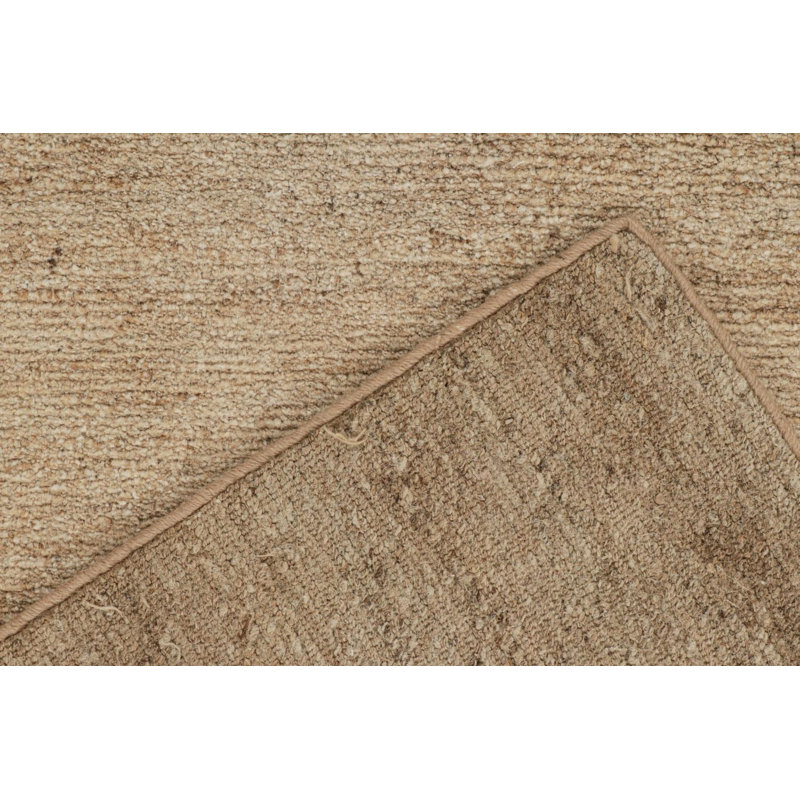 Textural Hand Knotted Wool Striped Area Rug, Runner 3' x 12'