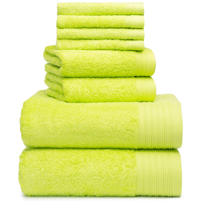 Ensemble de serviettes 8 pièces 100% coton Doncia