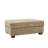 Upholstered Camel Square Corduroy Ottoman with Solid Wood Legs, Single Ottoman Modular Part For Sectional Sofa-1655143572-1673159786