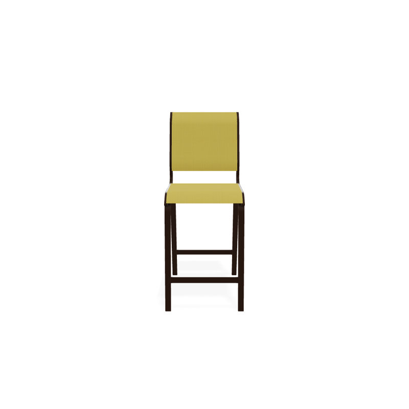 Tabouret de bar 26 po Holna, Kona texturé, Jaune 43D